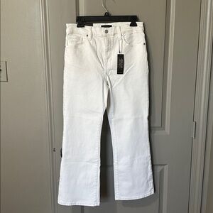 NWT Banana Republic Vintage Stretch Cropped Bootcut Jeans - White. Size 29/8.